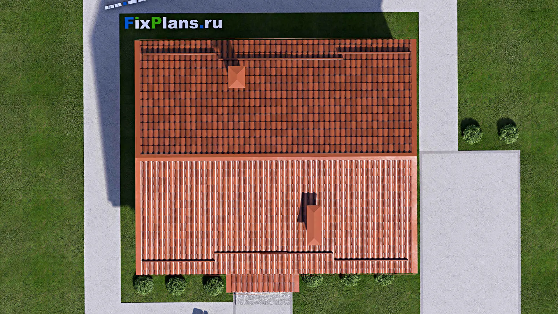 F-14768 - Проект одноэтажного дома 10 на 11, площадью 70 м² с 2 спальнями