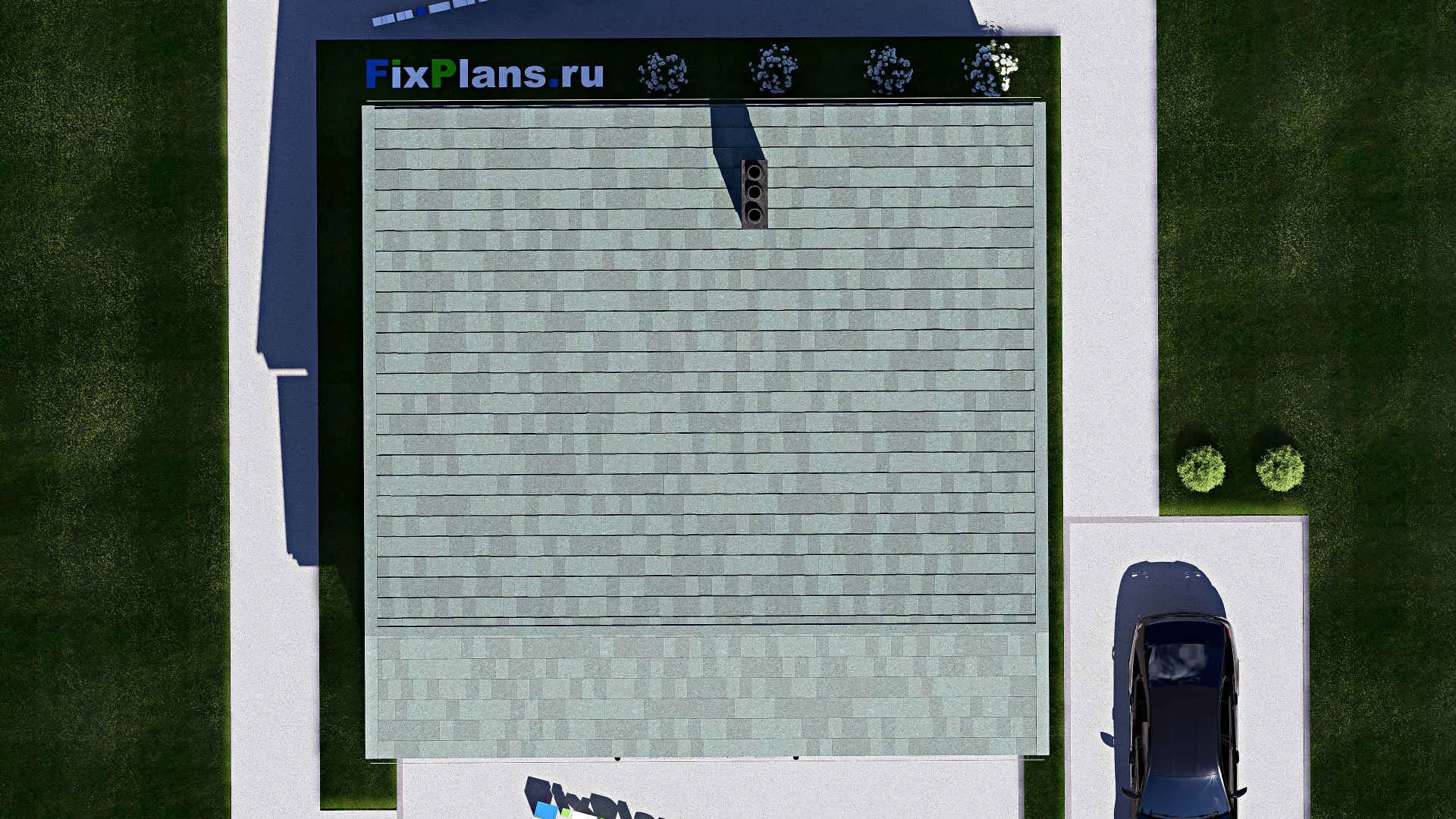 F-17522 - Проект одноэтажного дома 10 на 11, площадью 90 м² с 1 спальнями